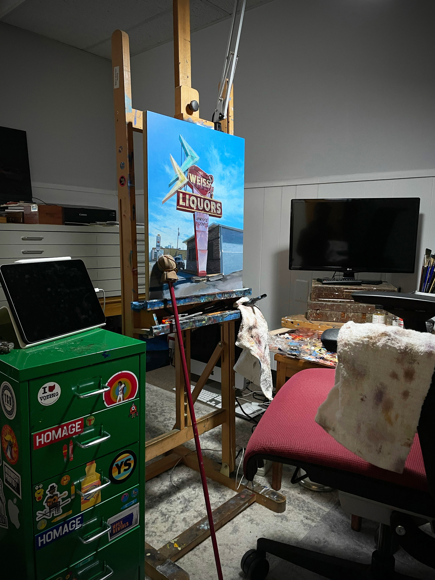 Cook's studio